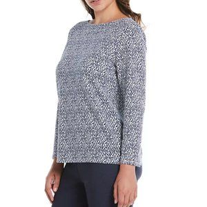 Rafaella Bell Sleeve Knit Top (Crossing Tiles) NWT